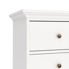 Geneva 100cm 4 Drawer Chest of Drawer-White - FurniComp