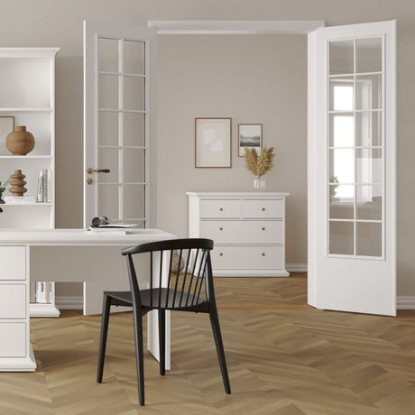 Geneva 100cm 4 Drawer Chest of Drawer-White - FurniComp