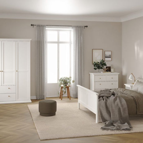 Geneva 100cm 4 Drawer Chest of Drawer-White - FurniComp