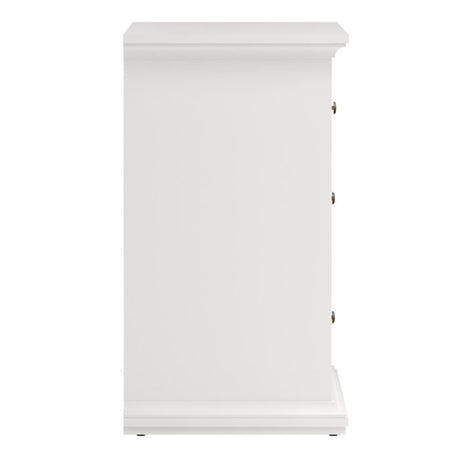 Geneva 100cm 4 Drawer Chest of Drawer-White - FurniComp