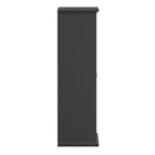 Geneva 140cm 3 Door Wardrobe-Grey - FurniComp
