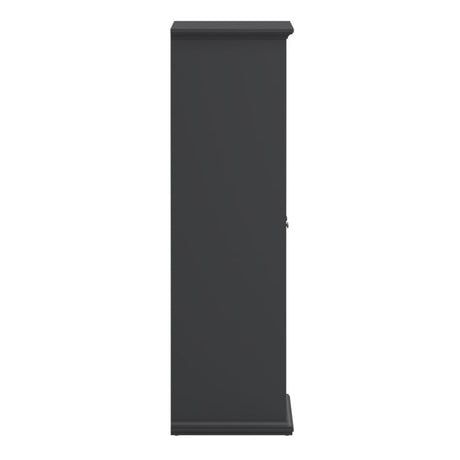 Geneva 140cm 3 Door Wardrobe-Grey - FurniComp