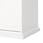 Geneva 140cm 3 Door Wardrobe-White - FurniComp