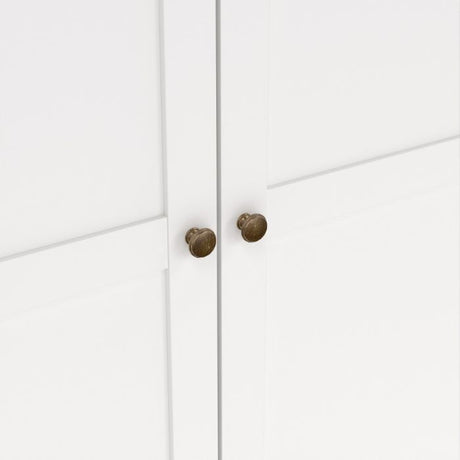 Geneva 140cm 3 Door Wardrobe-White - FurniComp