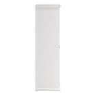 Geneva 140cm 3 Door Wardrobe-White - FurniComp