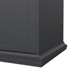 Geneva 180cm 4 Door 2 Drawer Wardrobe-Grey - FurniComp