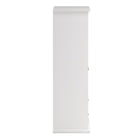 Geneva 180cm 4 Door 2 Drawer Wardrobe-White - FurniComp