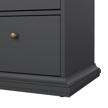 Geneva 180cm Wide 8 Drawer Chest of Drawer-Grey - FurniComp