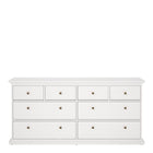 Geneva 180cm Wide 8 Drawer Chest of Drawer-White - FurniComp