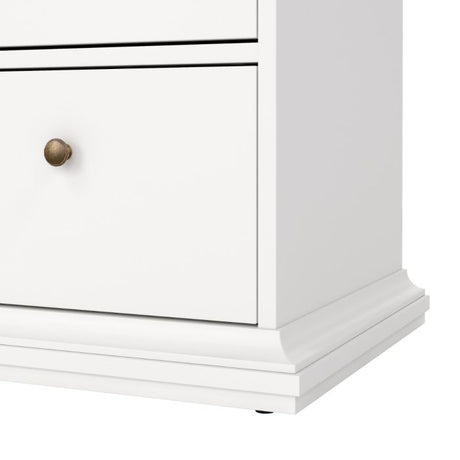 Geneva 180cm Wide 8 Drawer Chest of Drawer-White - FurniComp