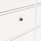 Geneva 180cm Wide 8 Drawer Chest of Drawer-White - FurniComp