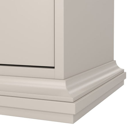 Geneva 1 Door 1 Drawer Bedside Table-Cashmere - FurniComp