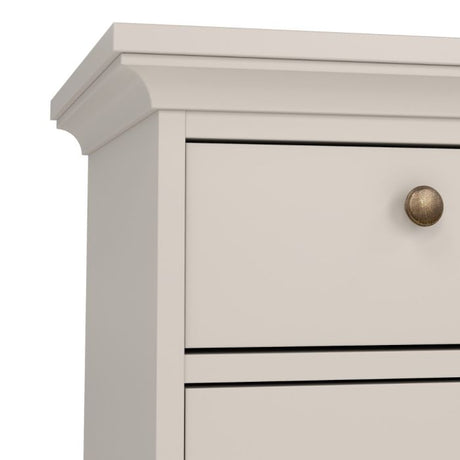 Geneva 1 Door 1 Drawer Bedside Table-Cashmere - FurniComp