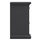 Geneva 1 Door 1 Drawer Bedside Table-Grey - FurniComp