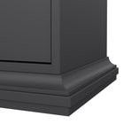 Geneva 1 Door 1 Drawer Bedside Table-Grey - FurniComp