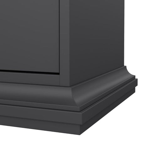 Geneva 1 Door 1 Drawer Bedside Table-Grey - FurniComp