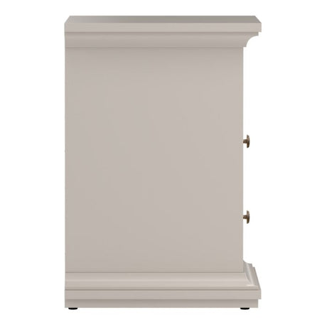 Geneva 2 Drawer Bedside Table-Cashmere - FurniComp
