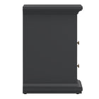 Geneva 2 Drawer Bedside Table-Grey - FurniComp