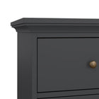 Geneva 90cm 6 Drawer Tall Chest of Drawer-Grey - FurniComp