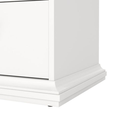 Geneva 90cm 6 Drawer Tall Chest of Drawer-White - FurniComp