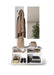 Giulia White Gloss Shoe Storage Bench With Flap Door - FurniComp