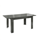 Ashley 137x90cm Extending Dining Table- Grey Gloss - FurniComp