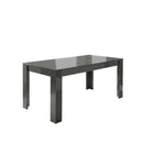 Ashley 137x90cm Extending Dining Table- Grey Gloss - FurniComp