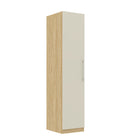 Harley 1 Door 50cm Wardrobe - Cashmere & Oak - FurniComp