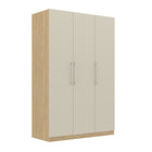 Harley 3 Door 140cm Wardrobe - Cashmere & Oak - FurniComp