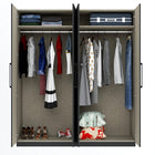 Harley 4 Door 180cm Wardrobe - Anthracite Grey - FurniComp