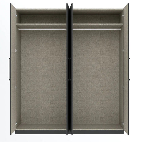 Harley 4 Door 180cm Wardrobe - Anthracite Grey - FurniComp