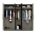 Harley 5 Door 230cm Wardrobe - Anthracite Grey - FurniComp
