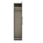 Harley 1 Door 50cm Wardrobe - Cashmere & Anthracite Grey - FurniComp