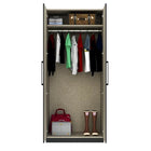 Harley 2 Door 90cm Wardrobe - Cashmere & Anthracite Grey - FurniComp