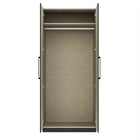 Harley 2 Door 90cm Wardrobe - Cashmere & Anthracite Grey - FurniComp