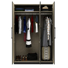 Harley 3 Door 140cm Wardrobe - Anthracite Grey - FurniComp