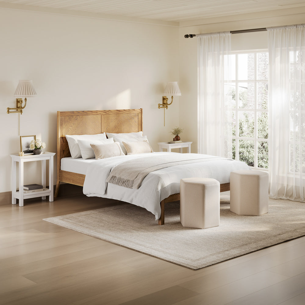 Hazel Wooden Bed Frame - FurniComp