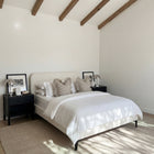 Heather Ivory Boucle Bed Frame - FurniComp