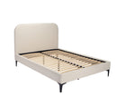 Heather Ivory Boucle Bed Frame - FurniComp