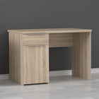 Iris 1 Door 1 Drawer Home Office Desk in Oak - FurniComp