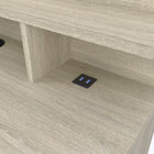 Jade 1 Door 1 Drawer Matt White and Shannon Oak Office Desk - FurniComp