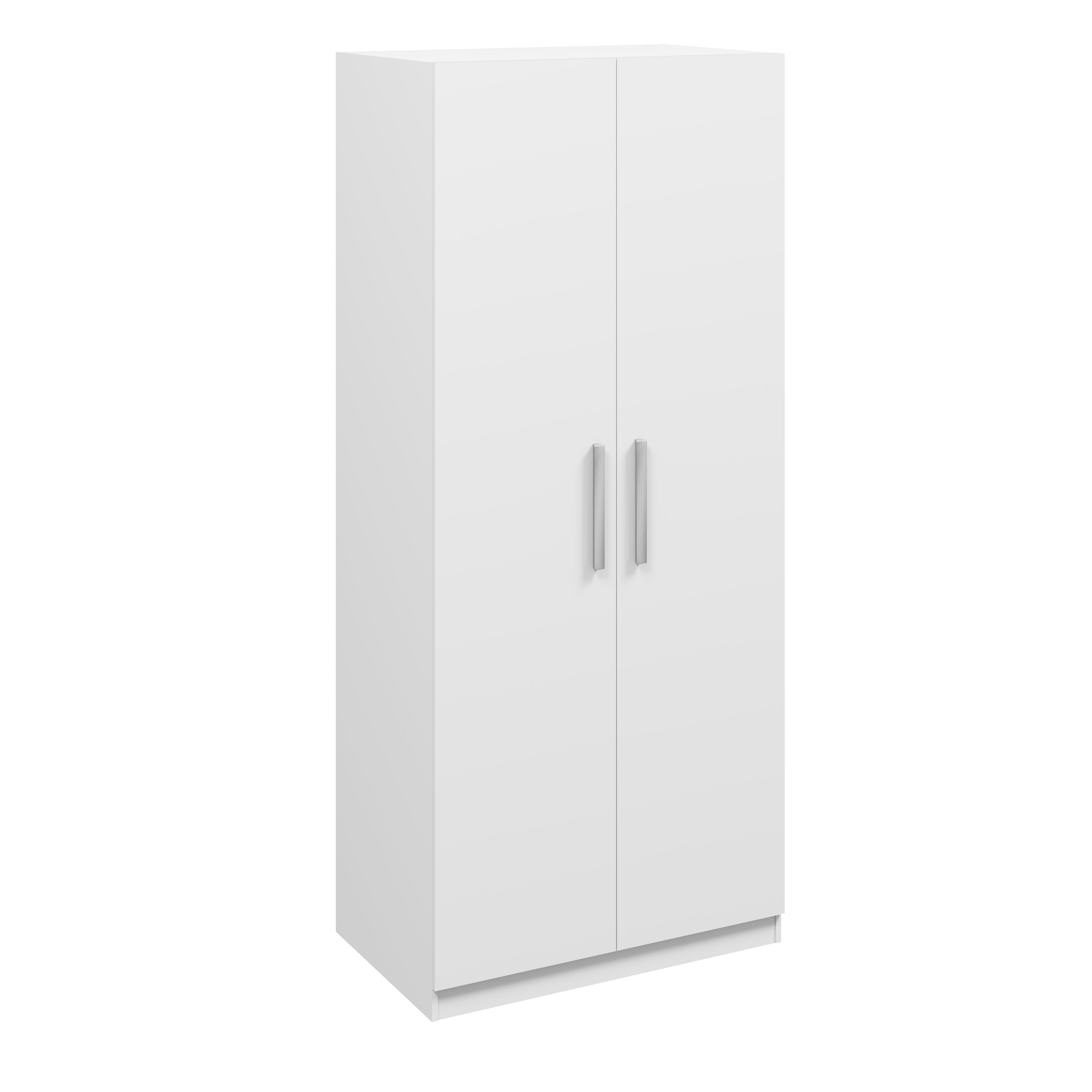 Joy 2 Door High Gloss White Wardrobe - FurniComp