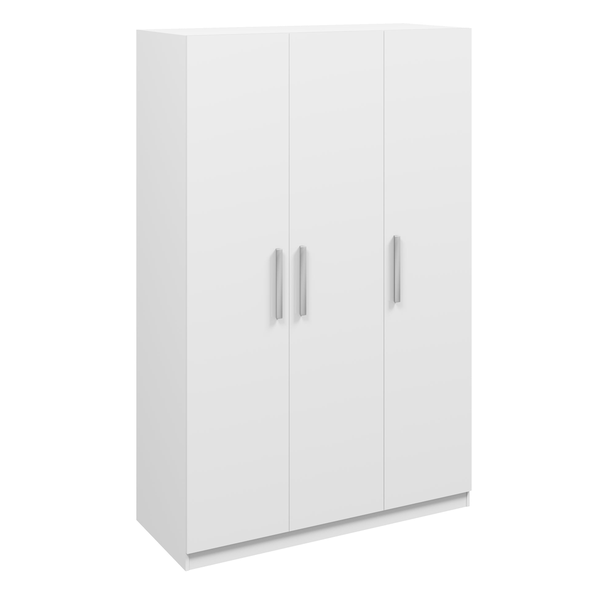 Joy 3 Door High Gloss White Wardrobe - FurniComp