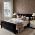 Jude Black Fabric Bed Frame - FurniComp