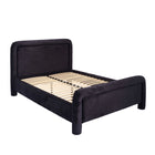 Jude Black Fabric Bed Frame - FurniComp