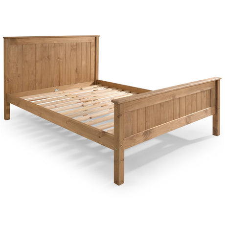 Kara Pine Painted High Footend Wooden Bed Frame - FurniComp