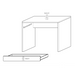 Kompact Small White Gloss Home Office Desk Study Table - FurniComp