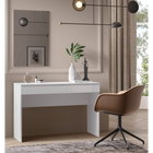 Kompact Large White Gloss Dressing Table - FurniComp