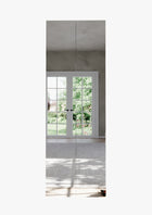 Kompact Multi-Use White Gloss Tall Mirrored 2 Door Storage Utility Cupboard Cabinet - FurniComp