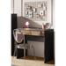 Kompact Small Black and Pero Oak Home Office Desk Study Table - FurniComp